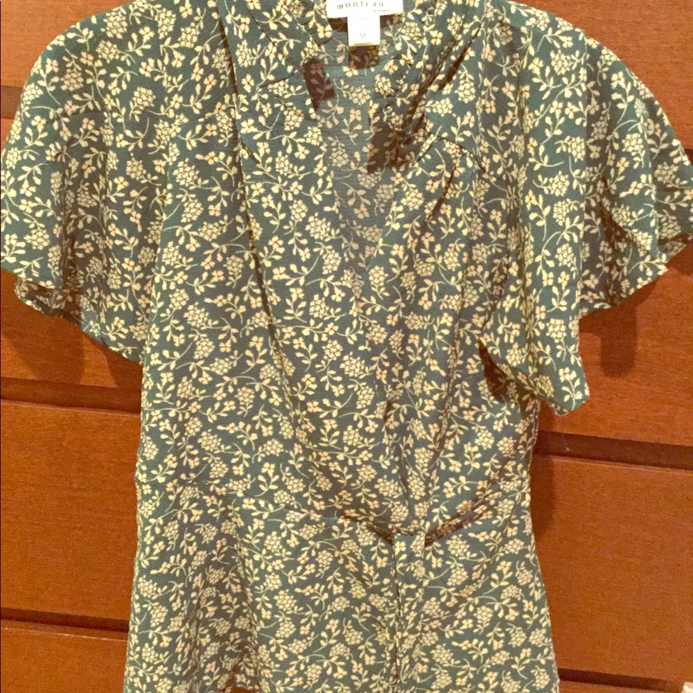 Tie waste kimono sleeve top